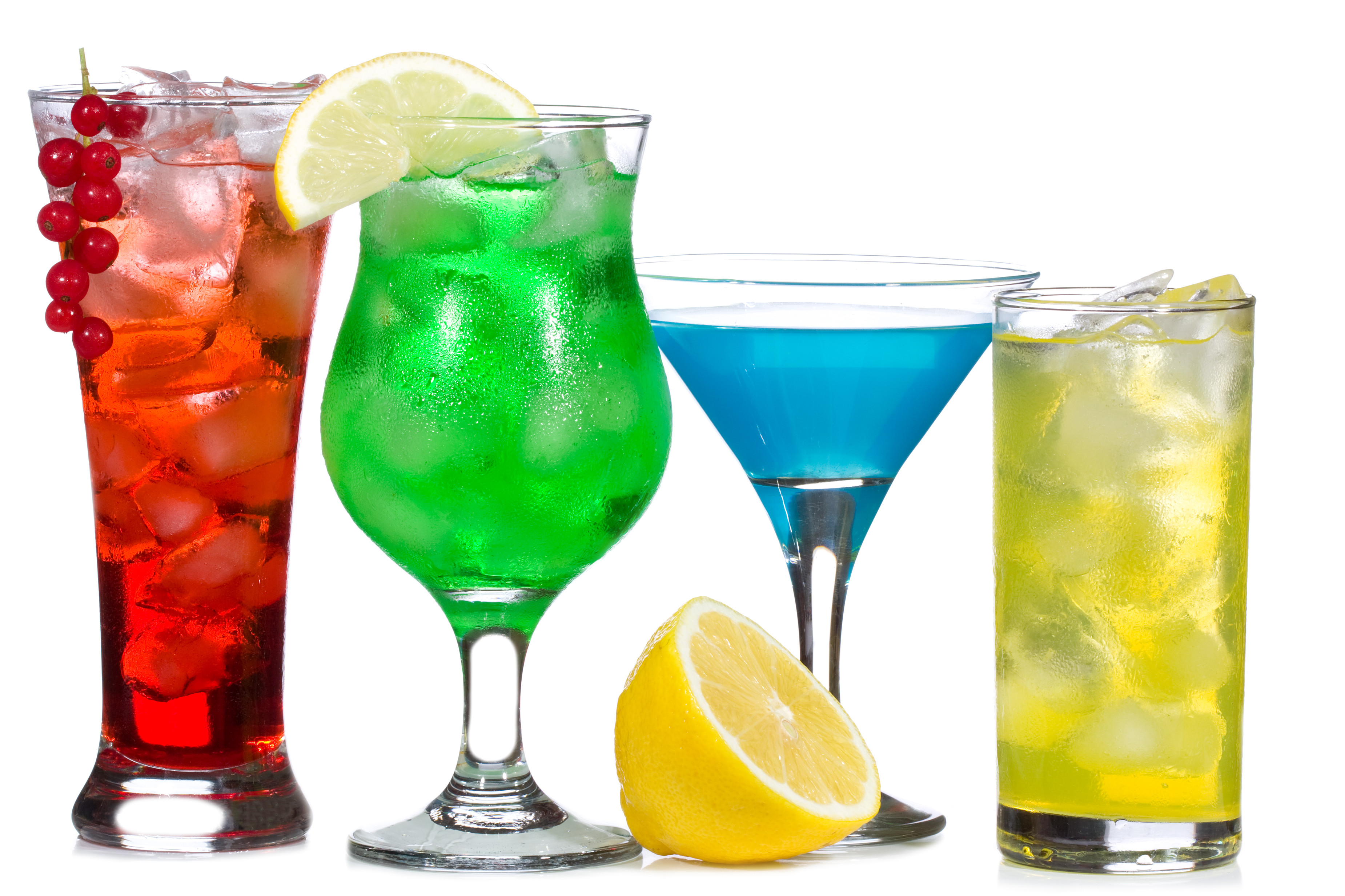 Colourful drinks